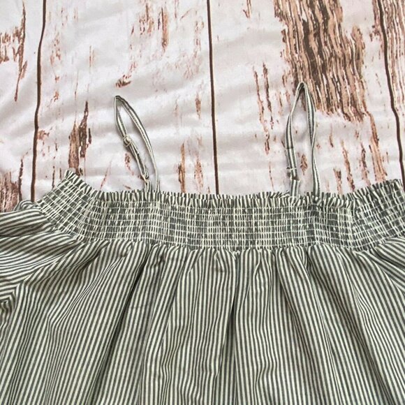 Epic Threads Girls Cold Shoulder Light Weight Striped Shirt-Gray/White-XL-NWT - Picture 4 of 5